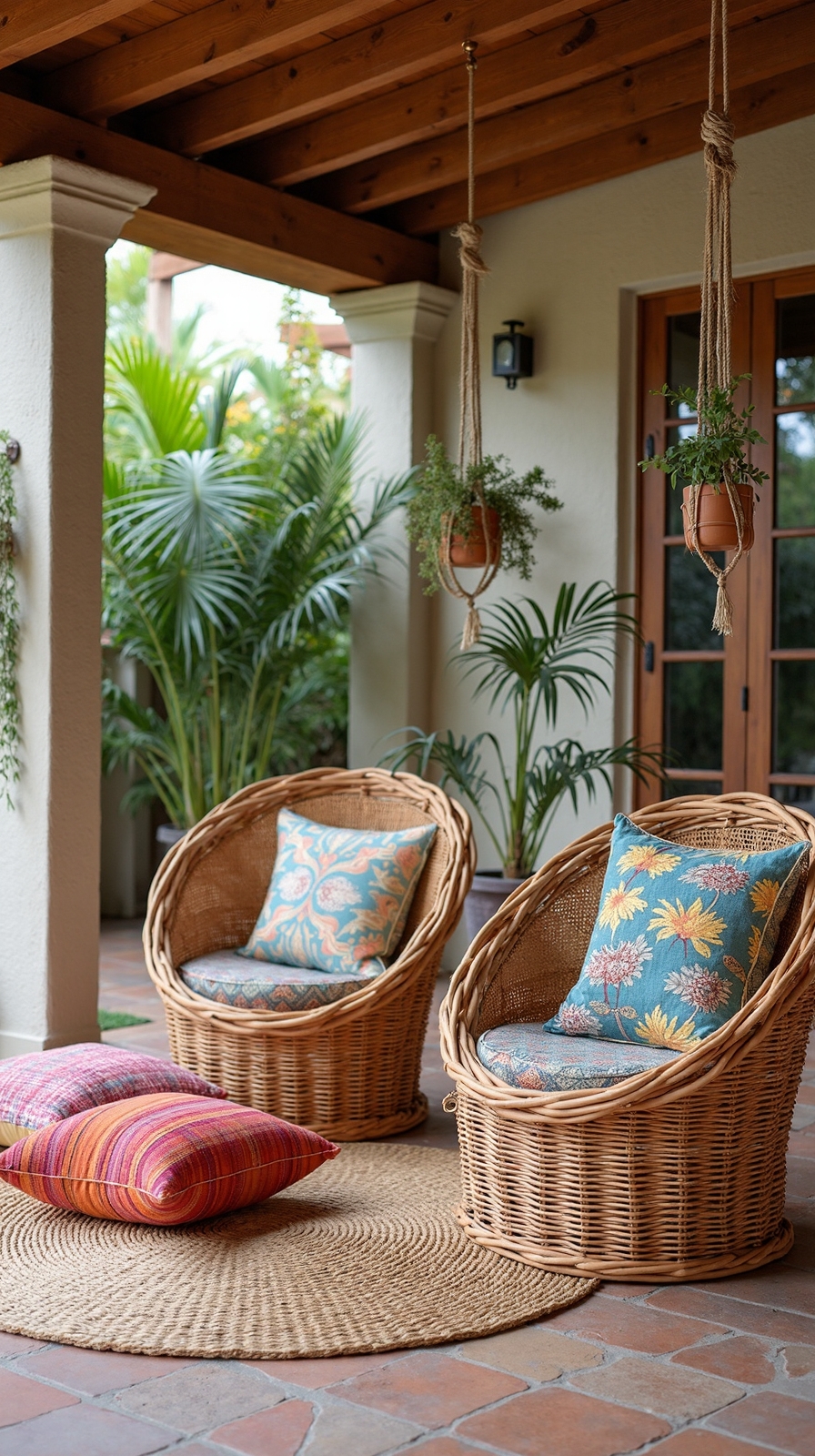 natural textures blend boho style