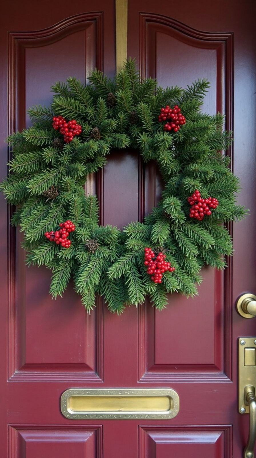 natural timeless welcoming evergreen wreaths