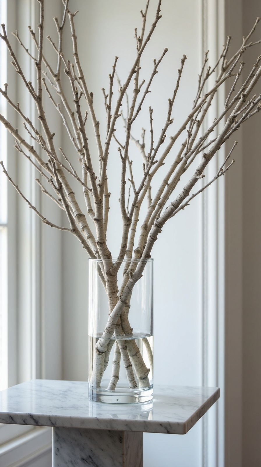 natural winter decor crafting