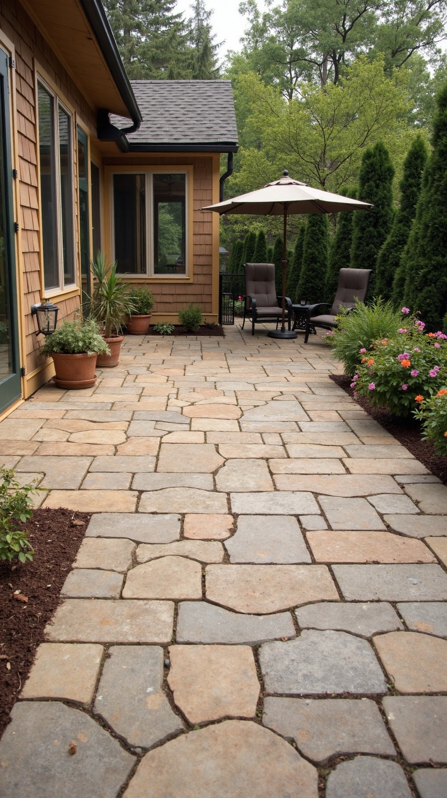 naturalistic durable customizable flagstone style pavers