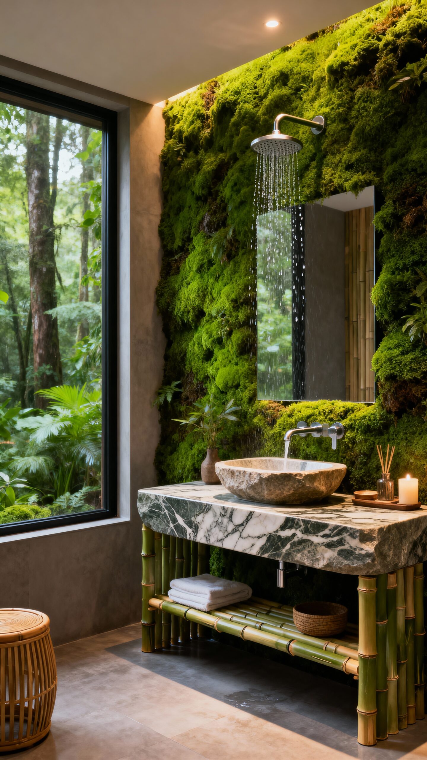 nature inspired bathroom sanctuary