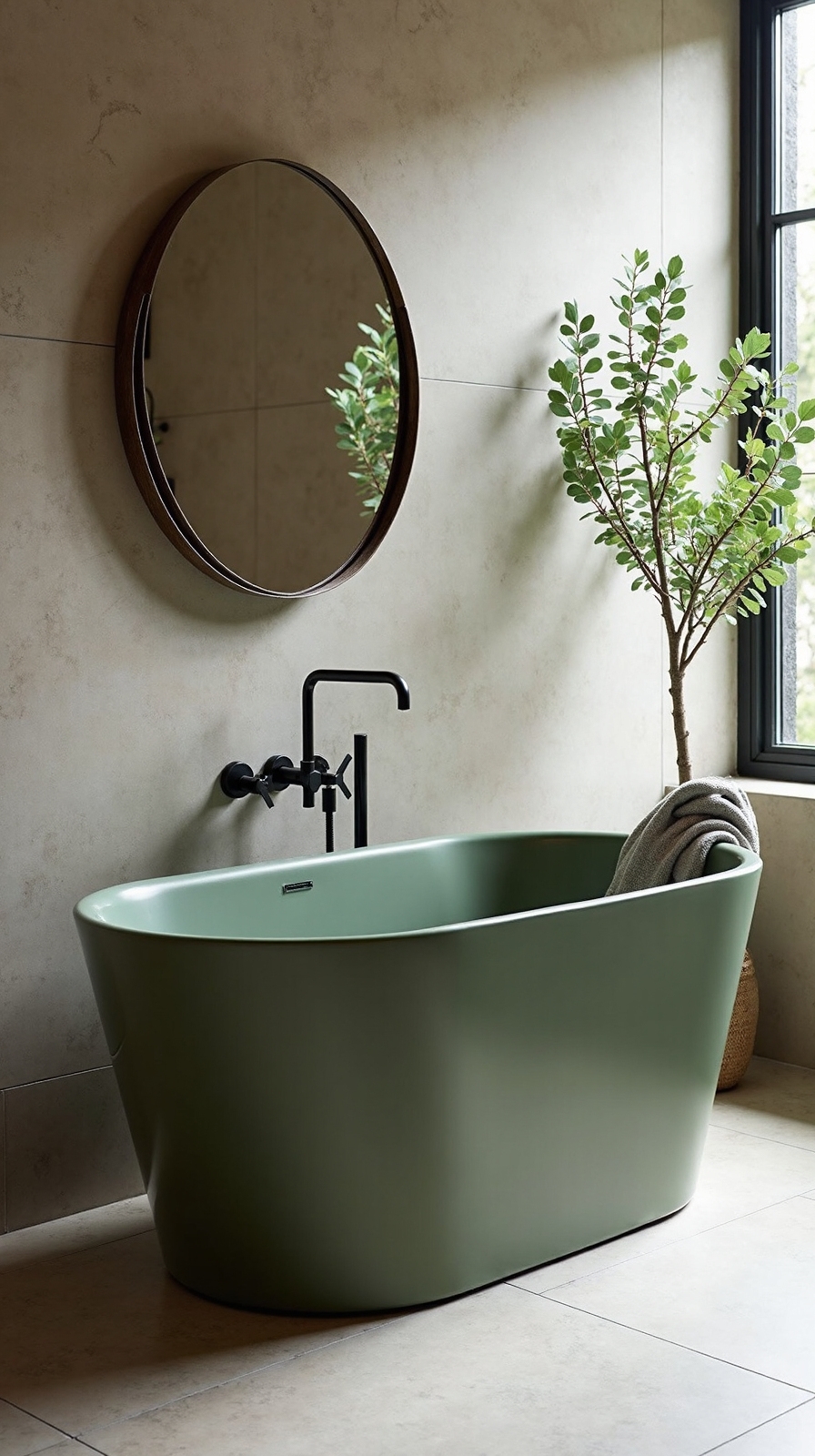 nature inspired bathroom sanctuary