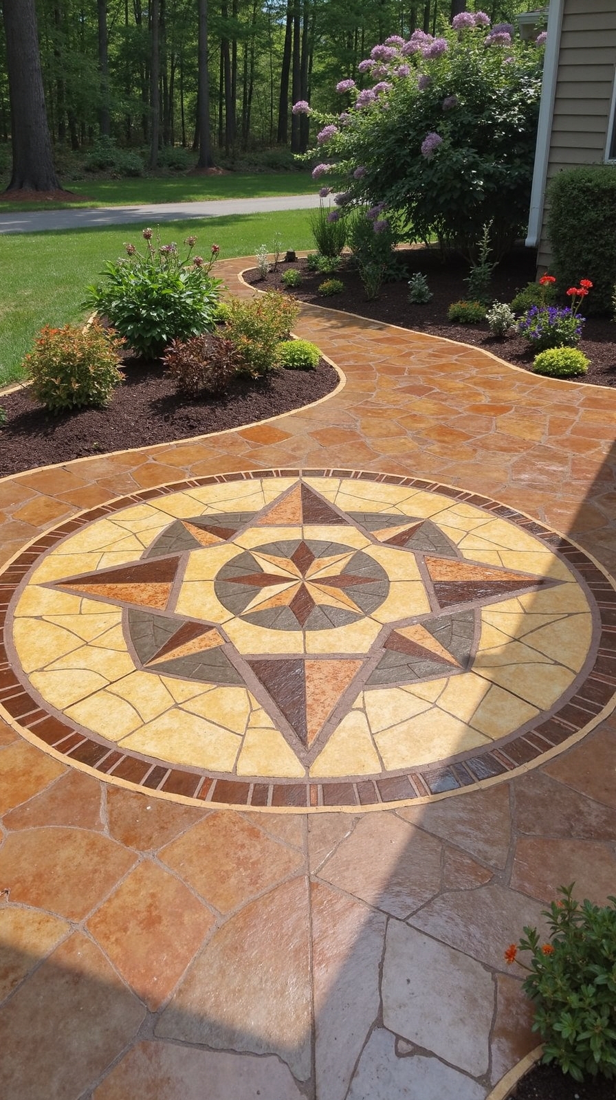 nautical geometric decorative focal