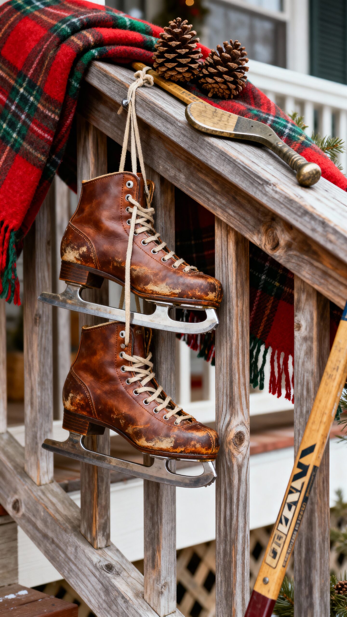 nostalgic winter sports decor