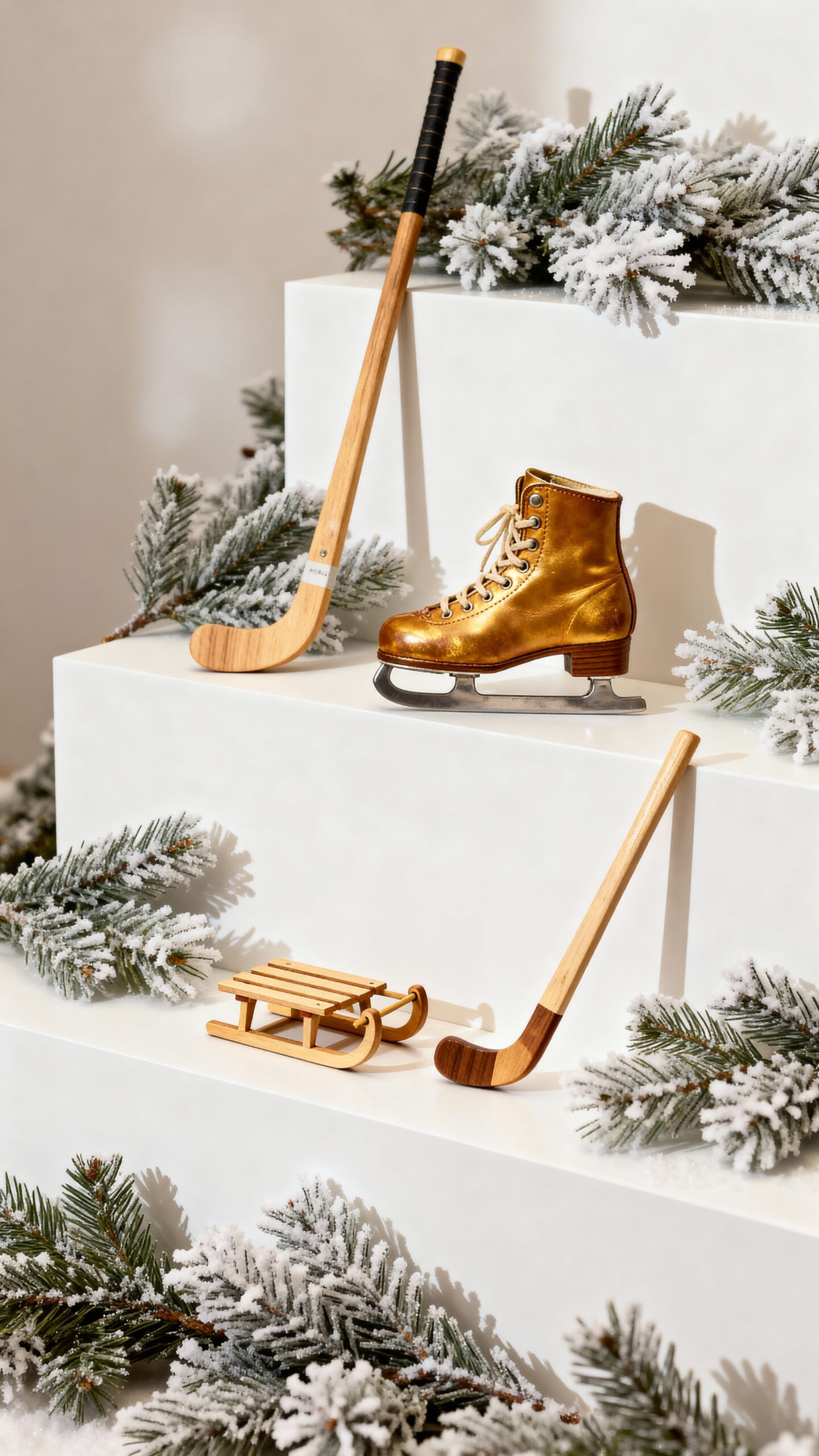 nostalgic winter sports memorabilia showcase