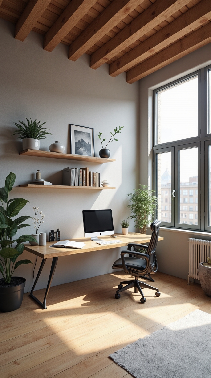 open concept smart home loft