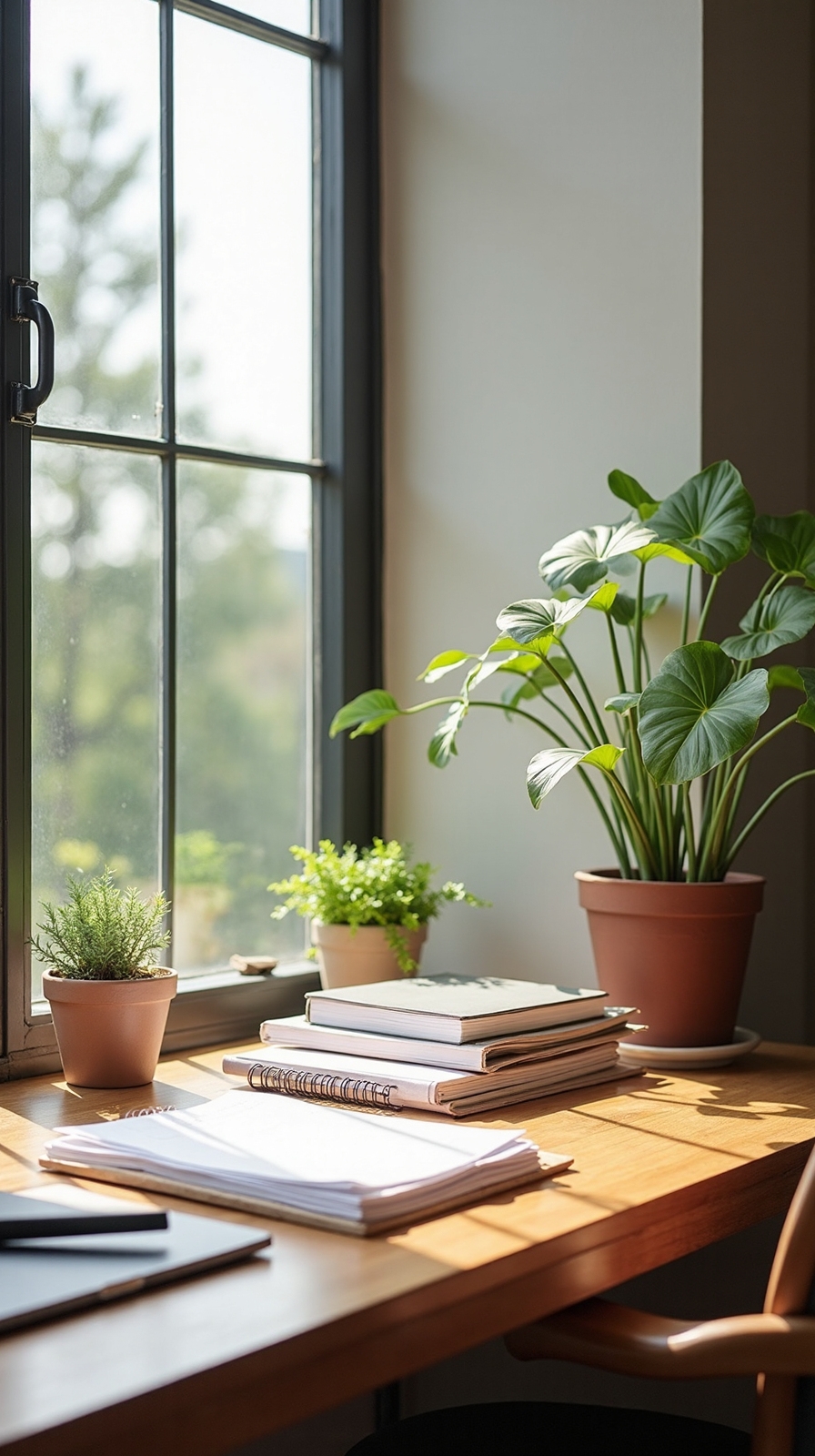 optimal desk positioning for natural light