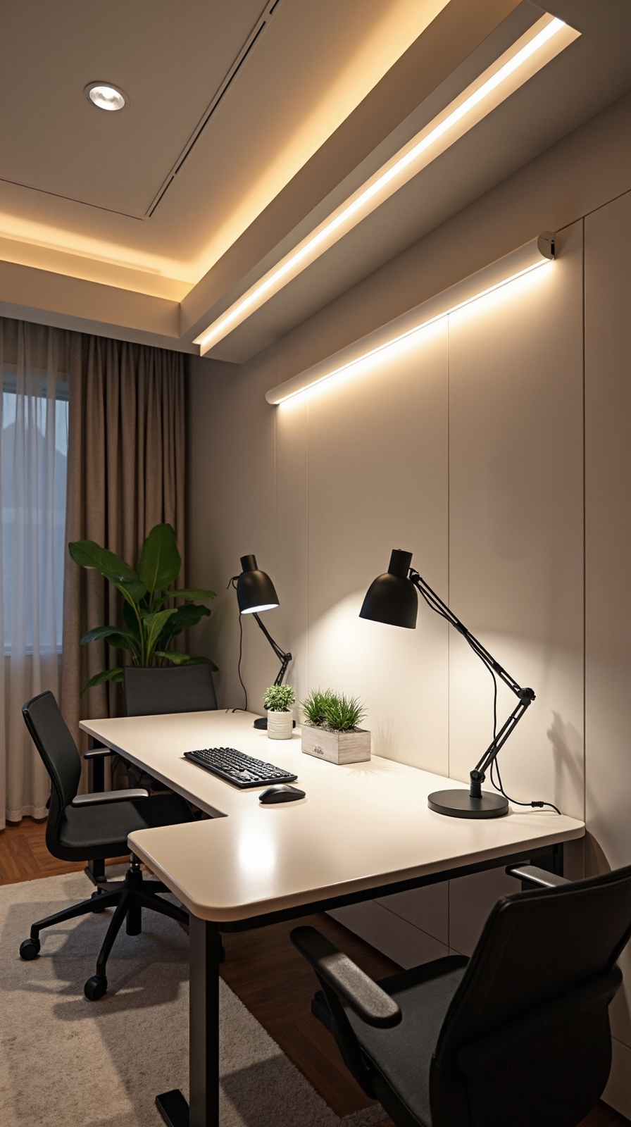 optimal home office lighting design