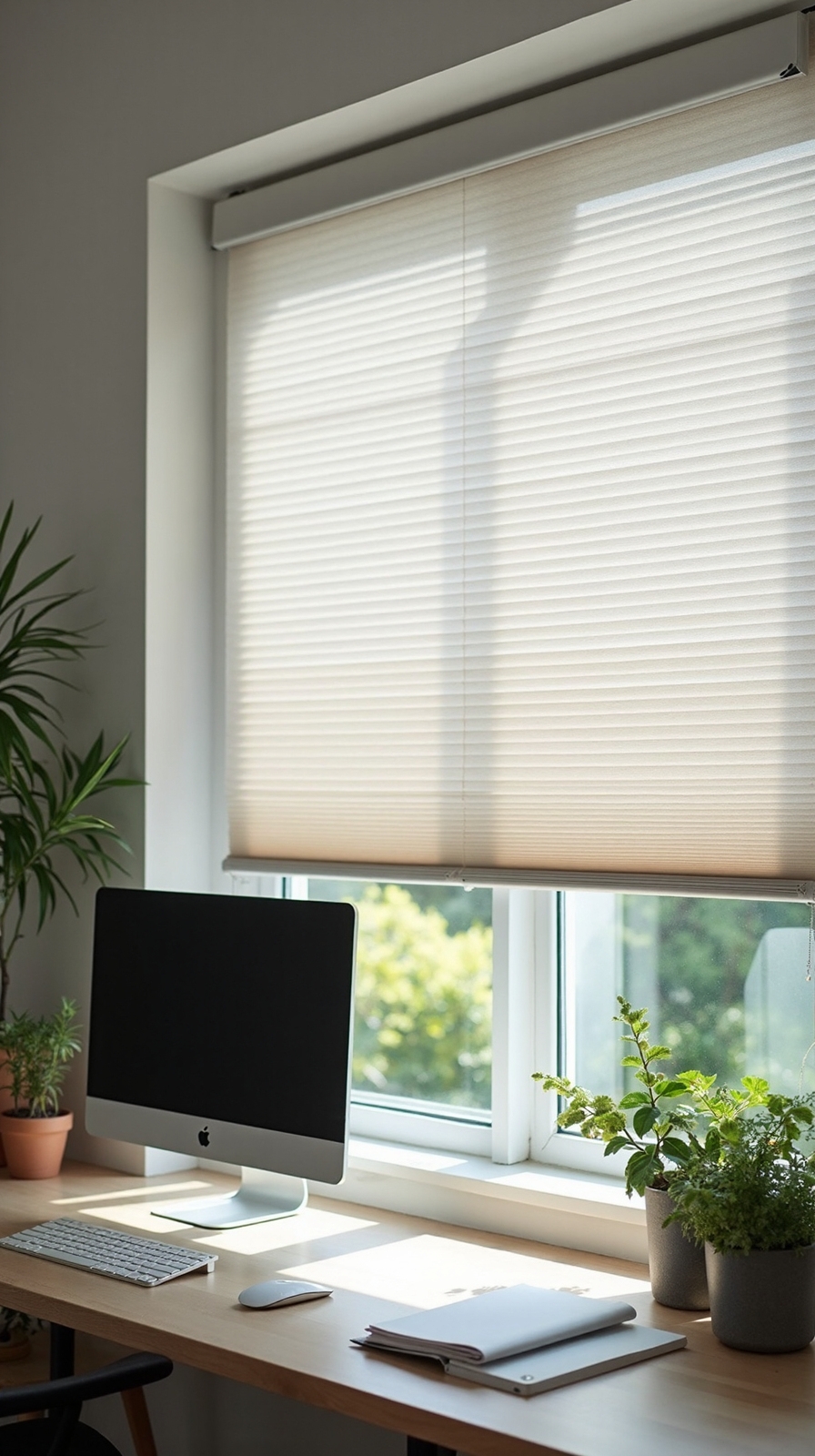 optimize screen visibility with adjustable blinds
