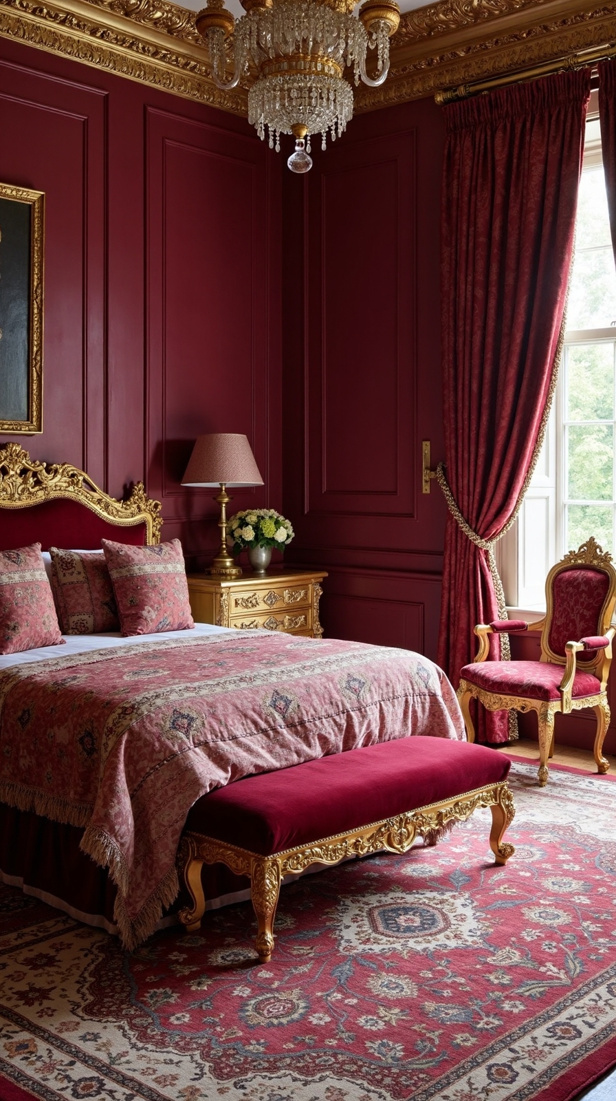 opulent abundant luxurious maximalist bedroom