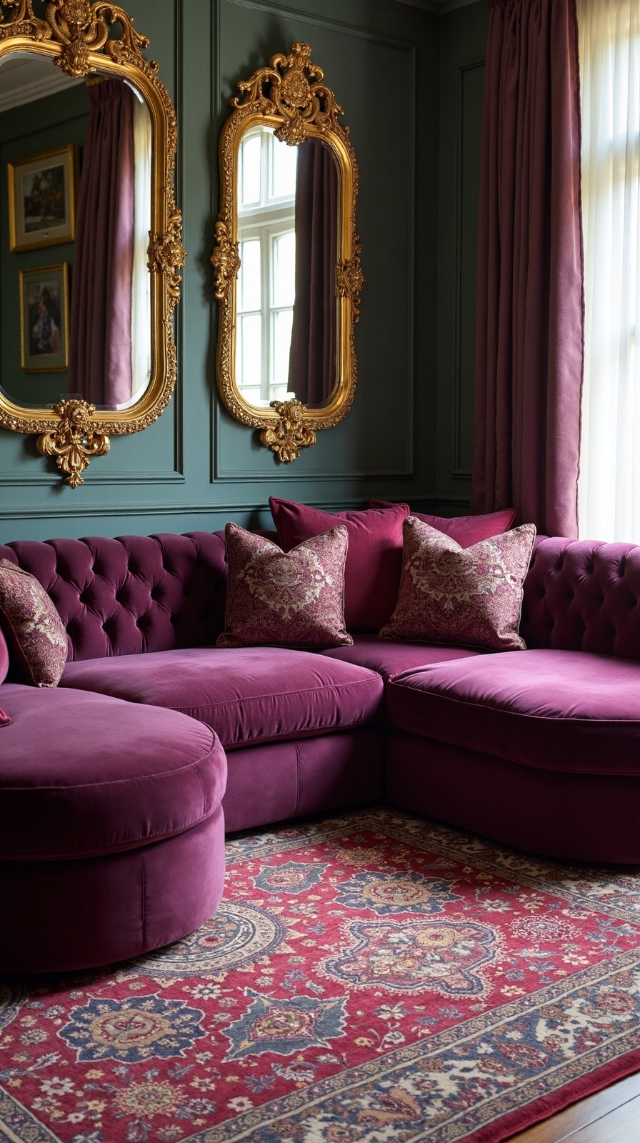 opulent maximalist plum velvet sanctuary