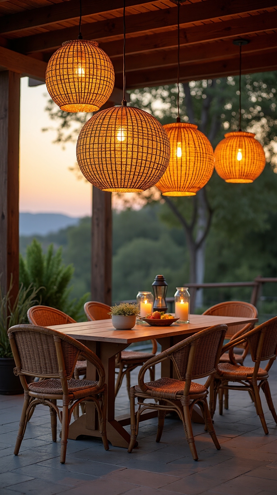 organic outdoor lighting sanctuary