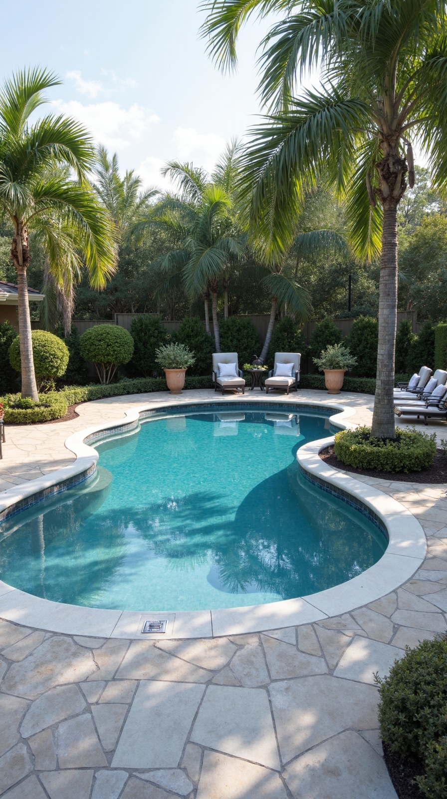organic pool patio integration for outdoor living