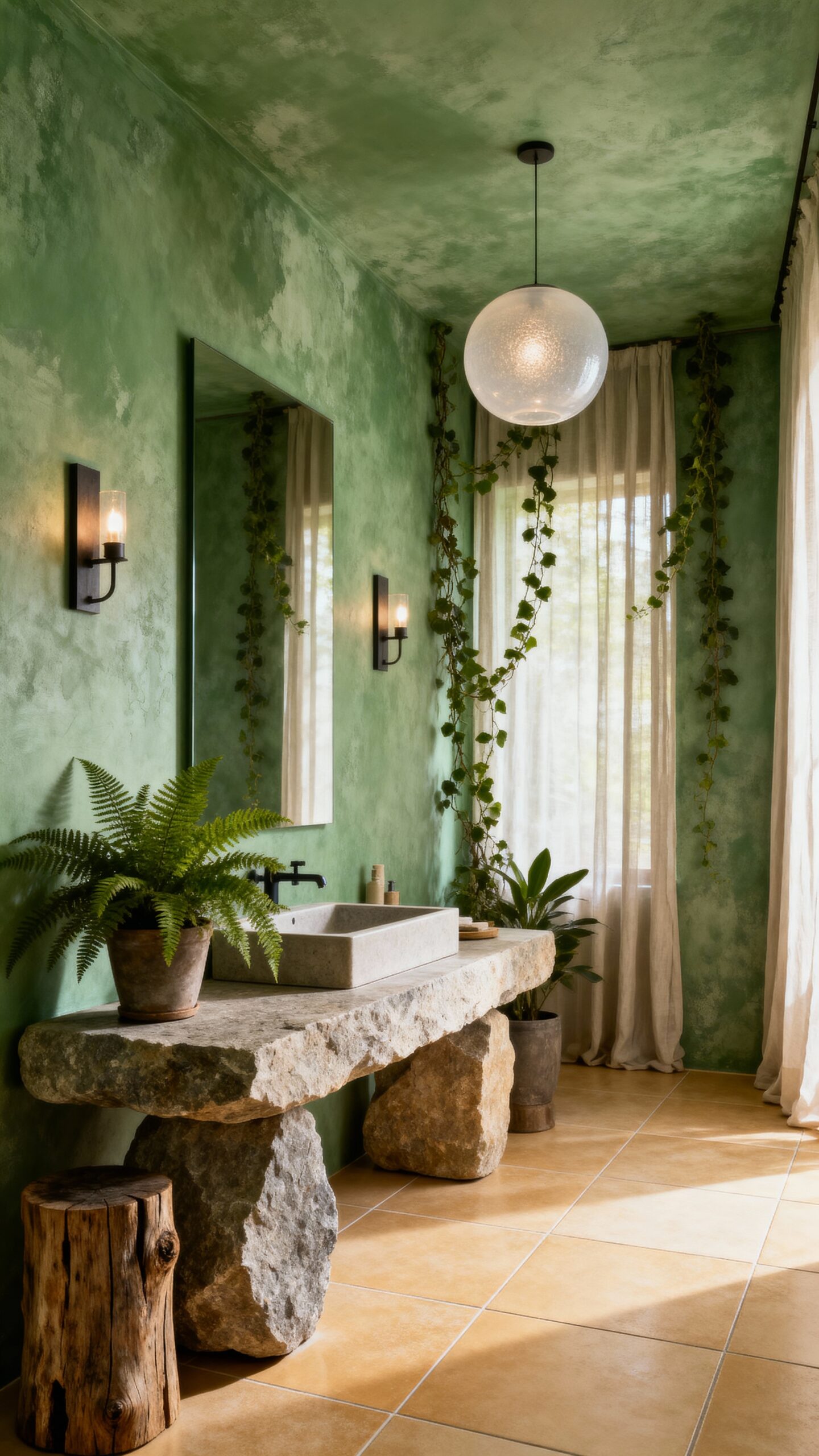 organic textured moody customizable limewash