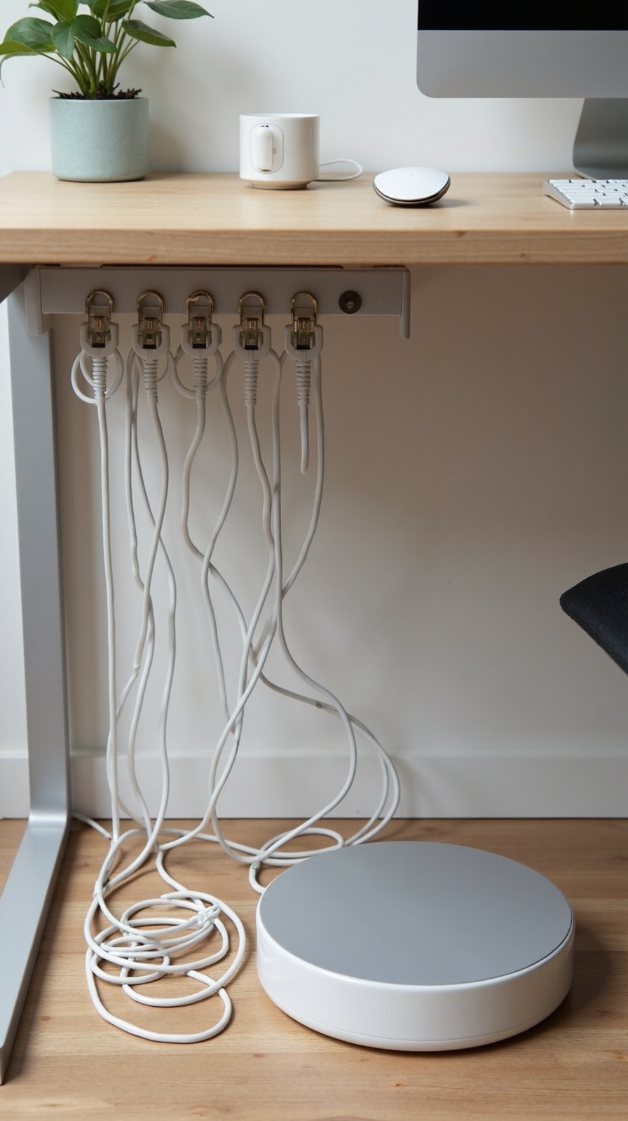 organize cables prevent tripping hazards
