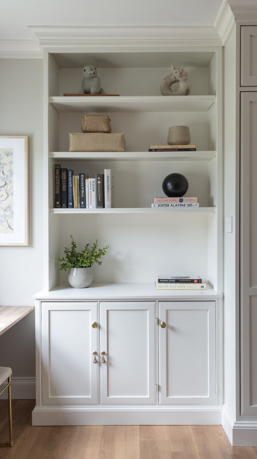 organized concealed storage maximized workspace efficiency