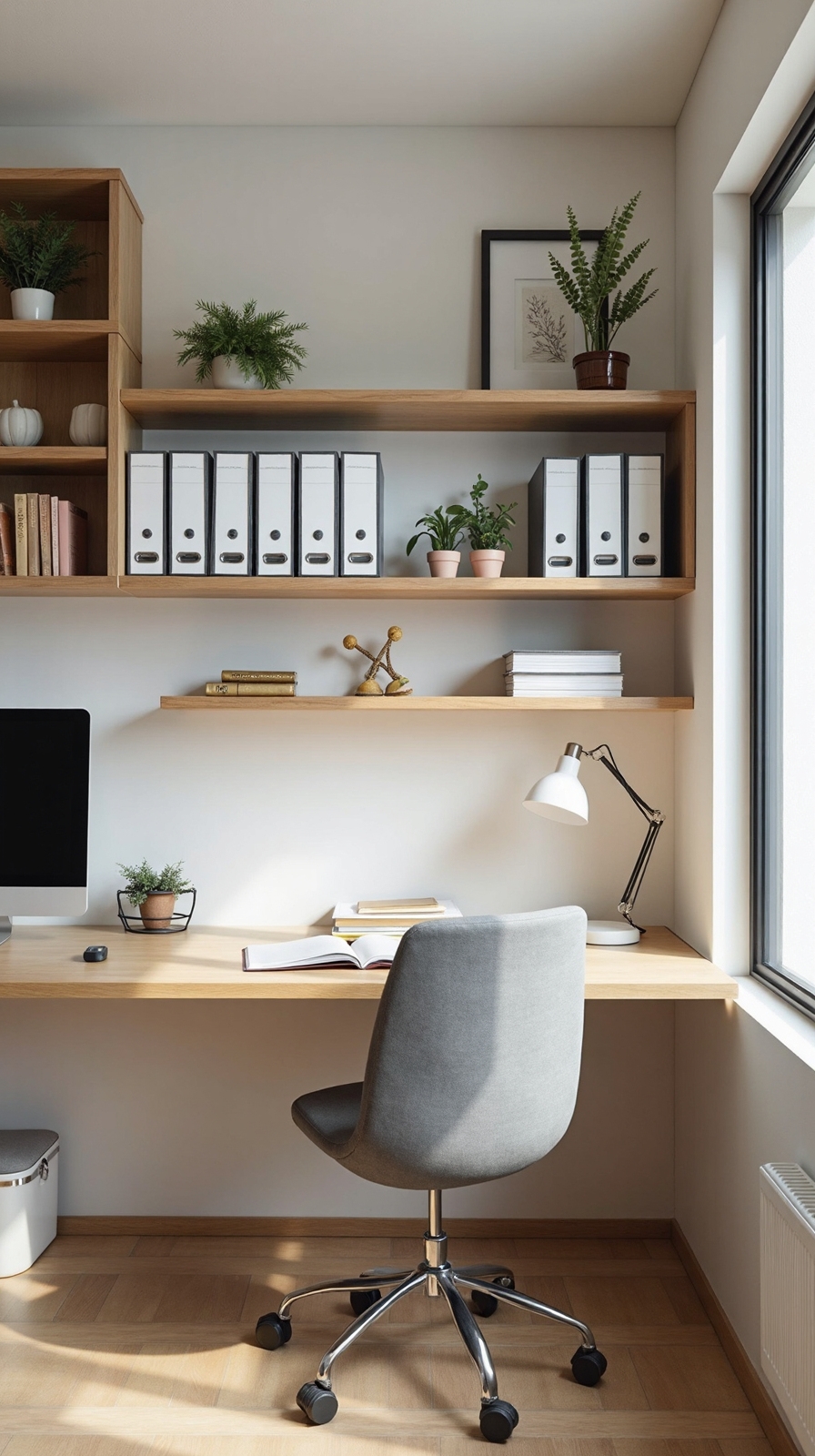 organized efficient adaptable inspiring workspace