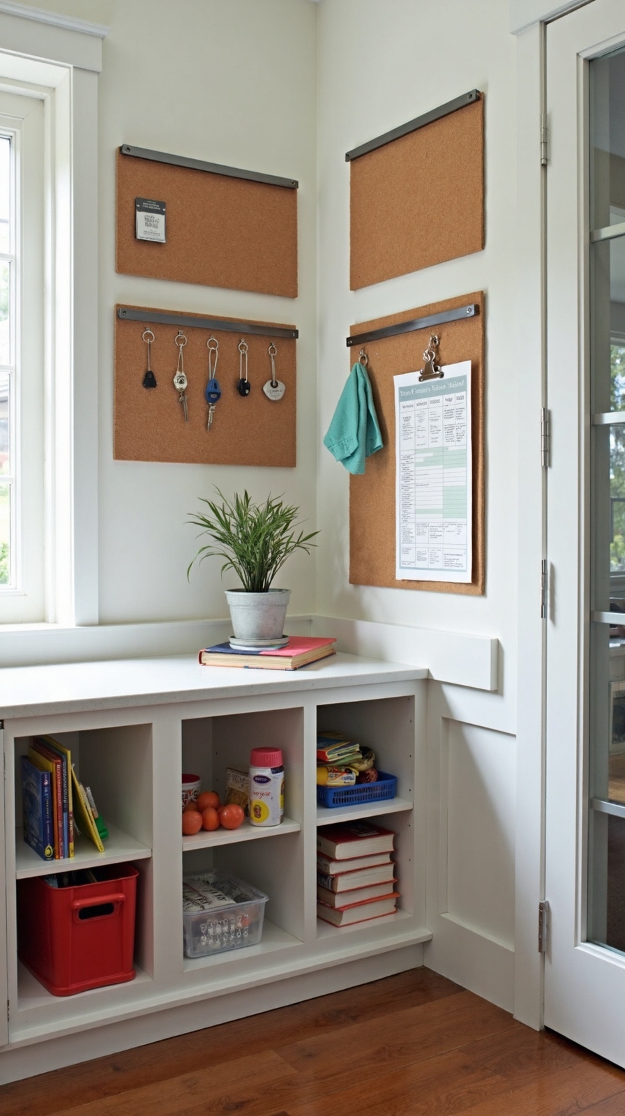 organized family command center hub