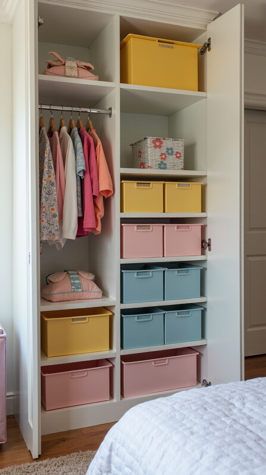 organized personalized maximized labeled shared closet