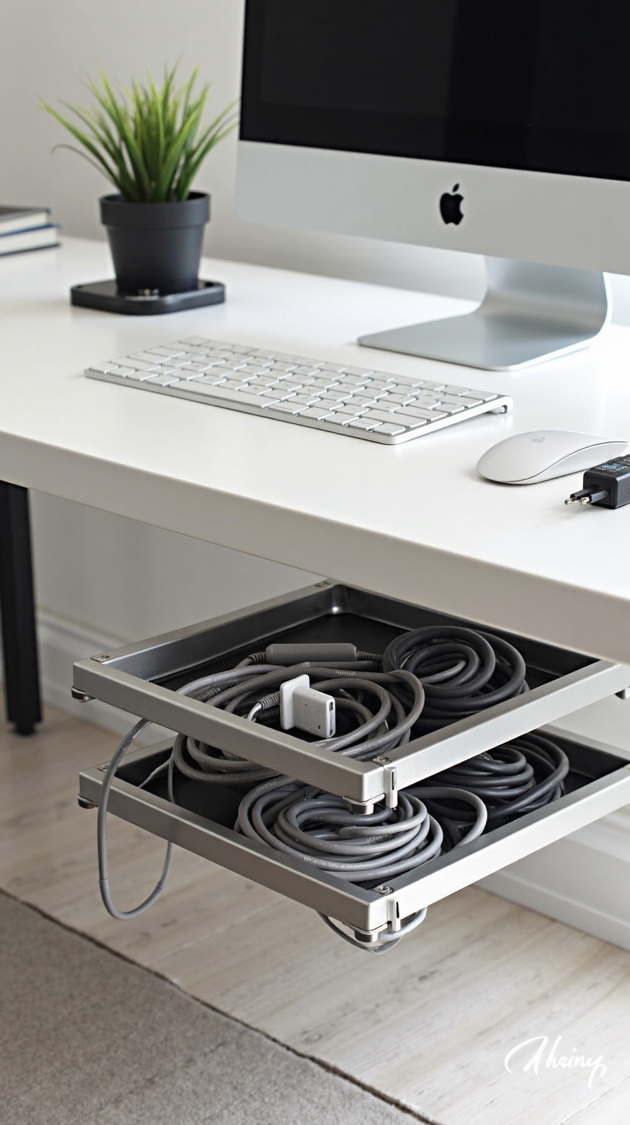 organized tidy decluttered workspace