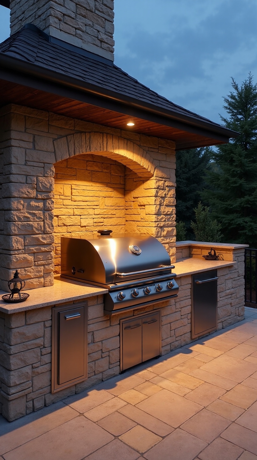 outdoor cooking paradise with built in smoker