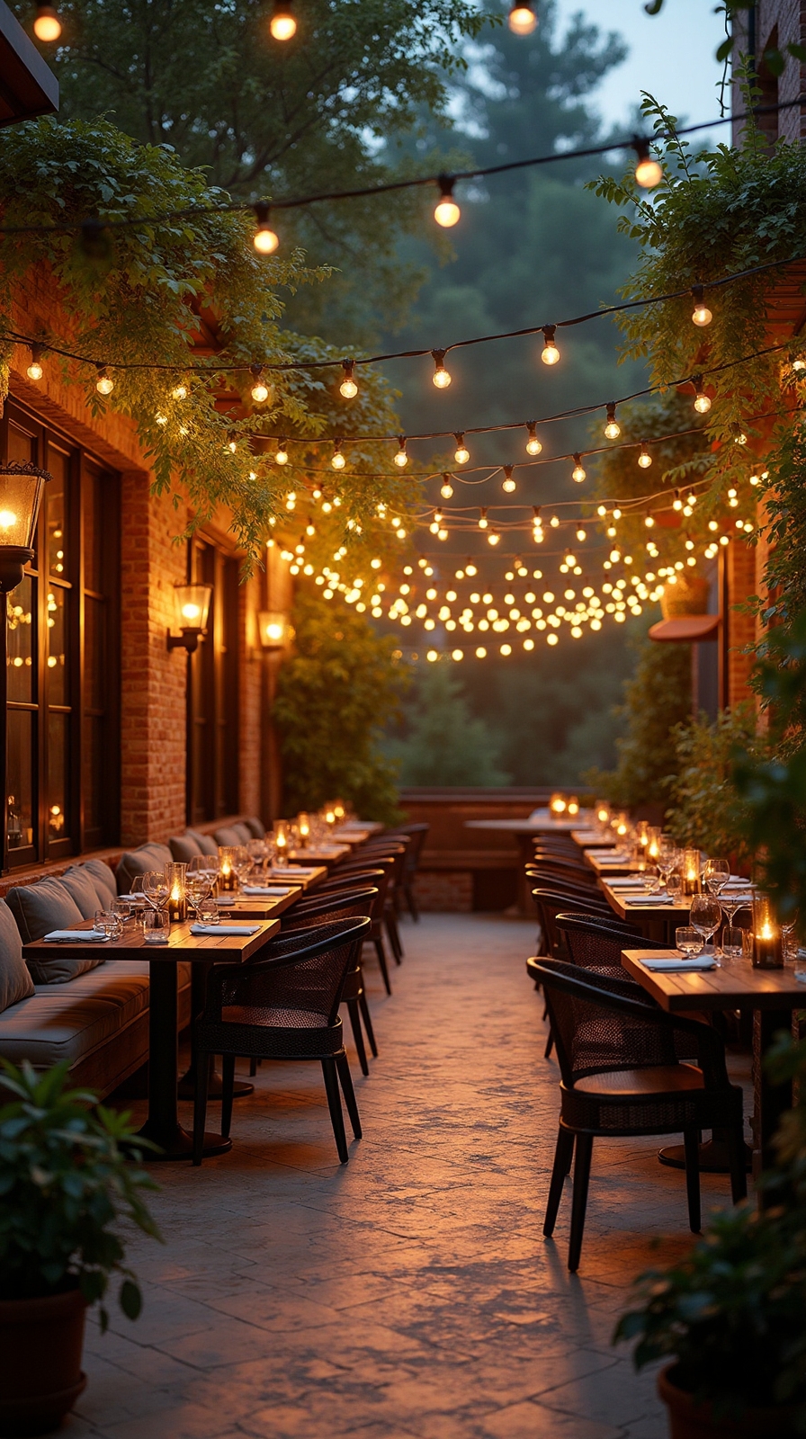 outdoor dining ambience restaurant patio
