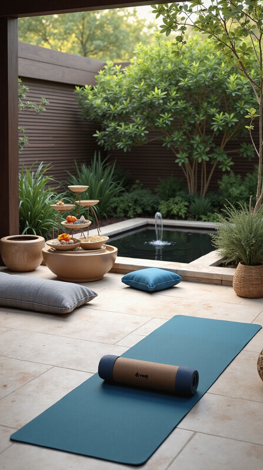 outdoor recovery spa with relaxation elements
