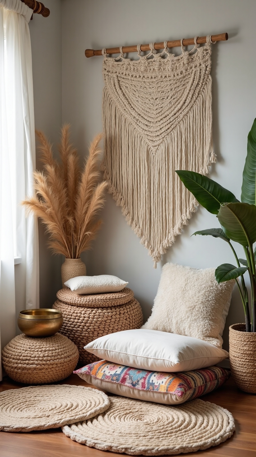 peaceful meditation corner sanctuary workspace