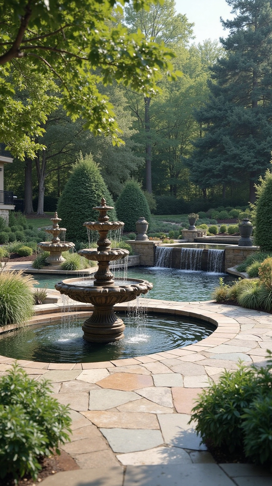peaceful patio water feature ideas