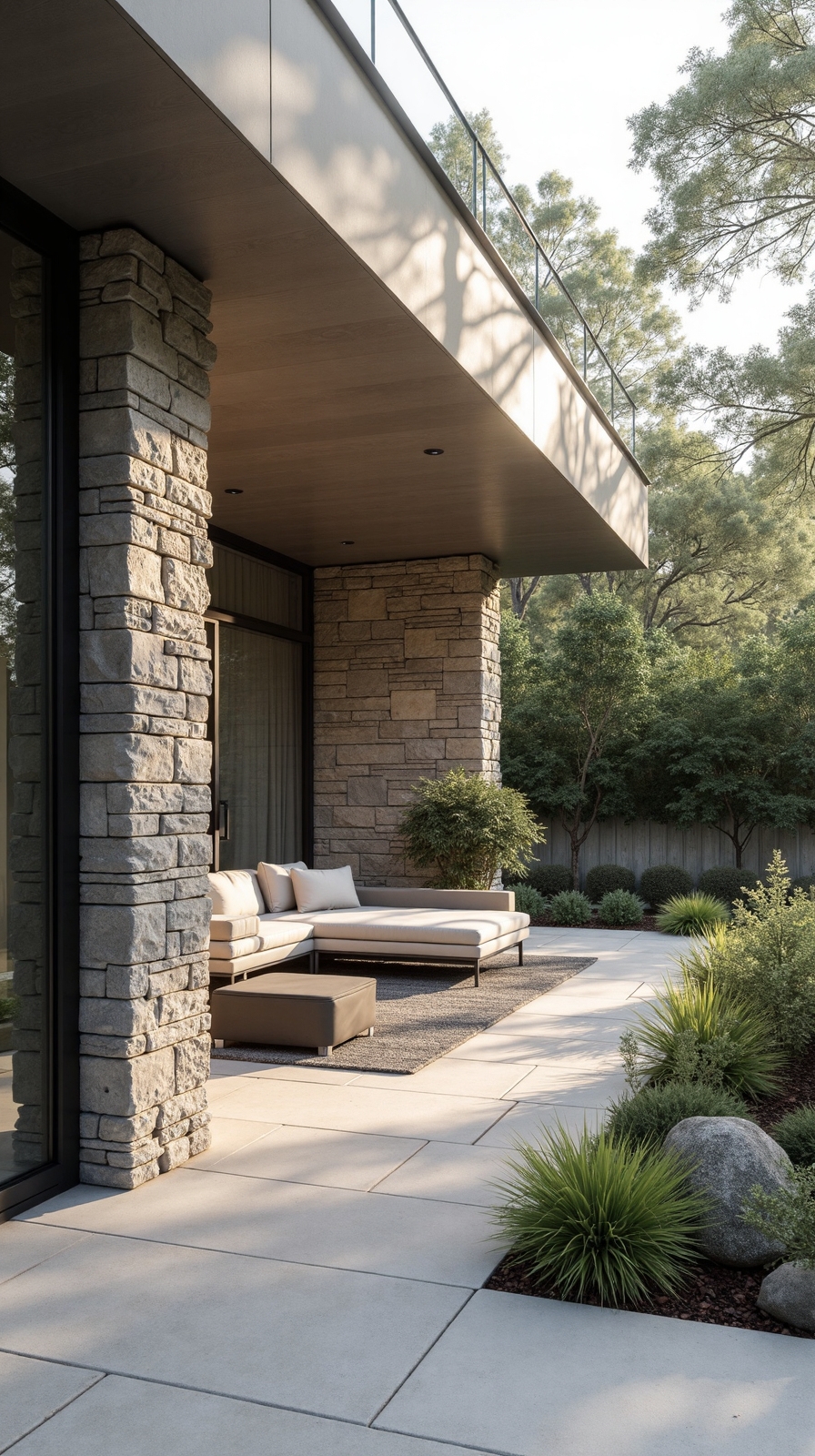 permanent durable wind protected patio walls