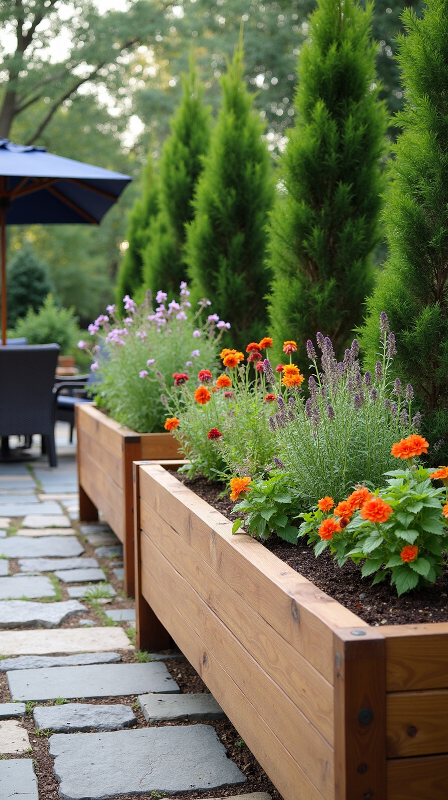 permanent garden patio boundary definition