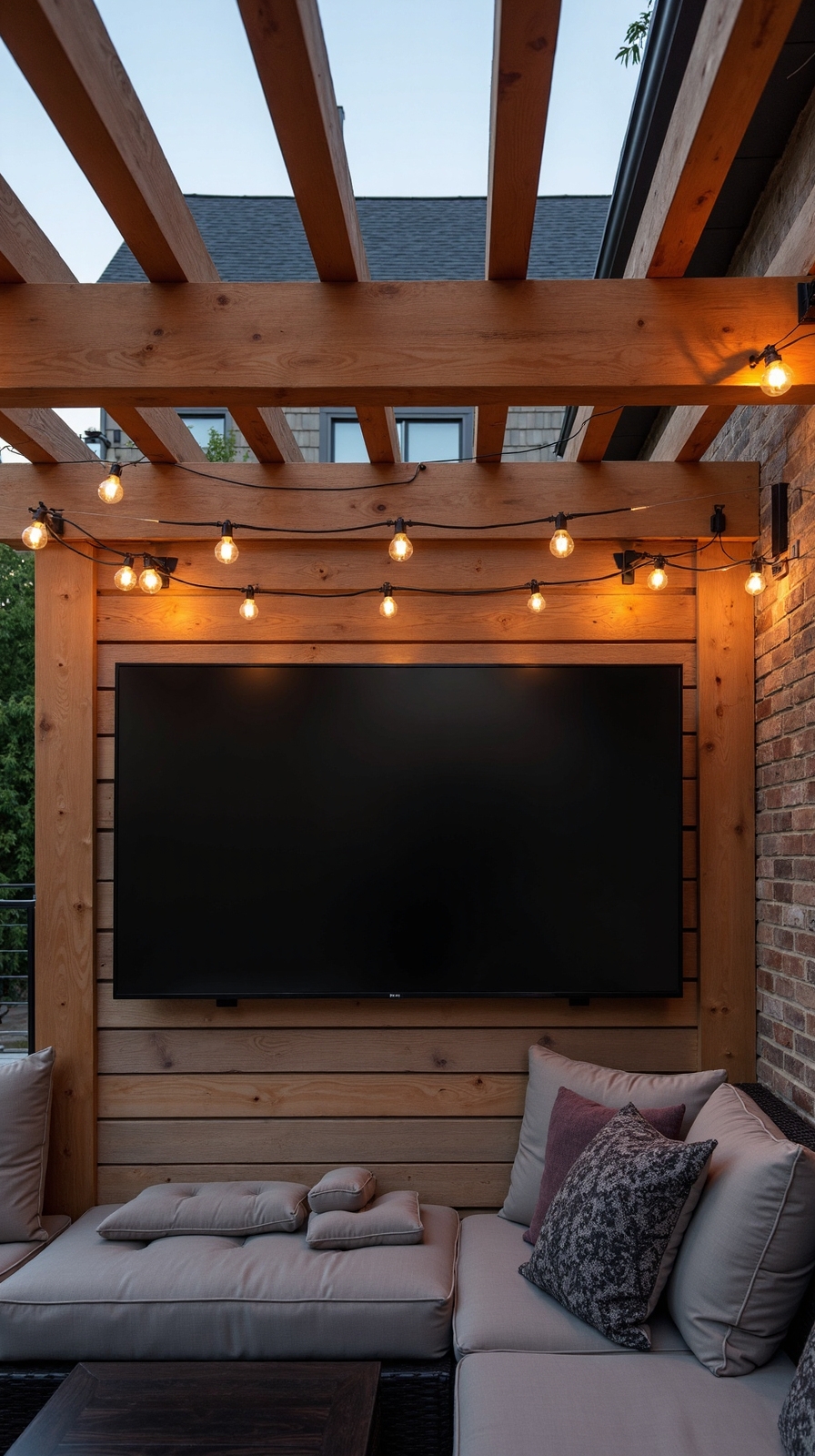 permanent secure discreet outdoor tv mounting