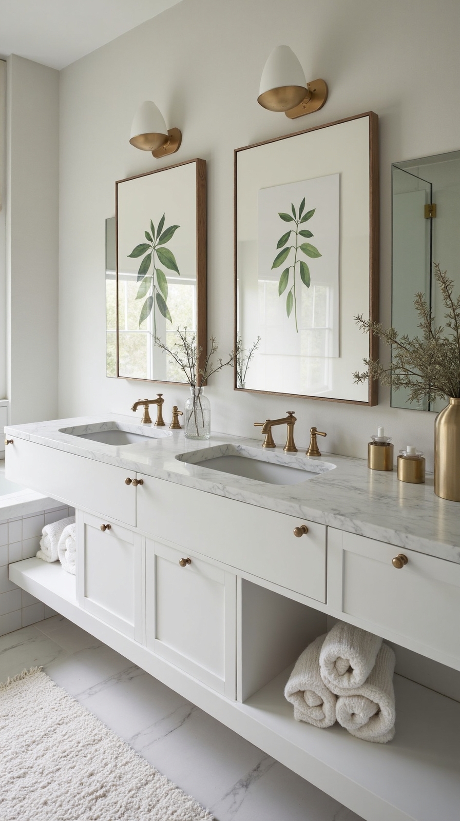 personal artistic bathroom decor