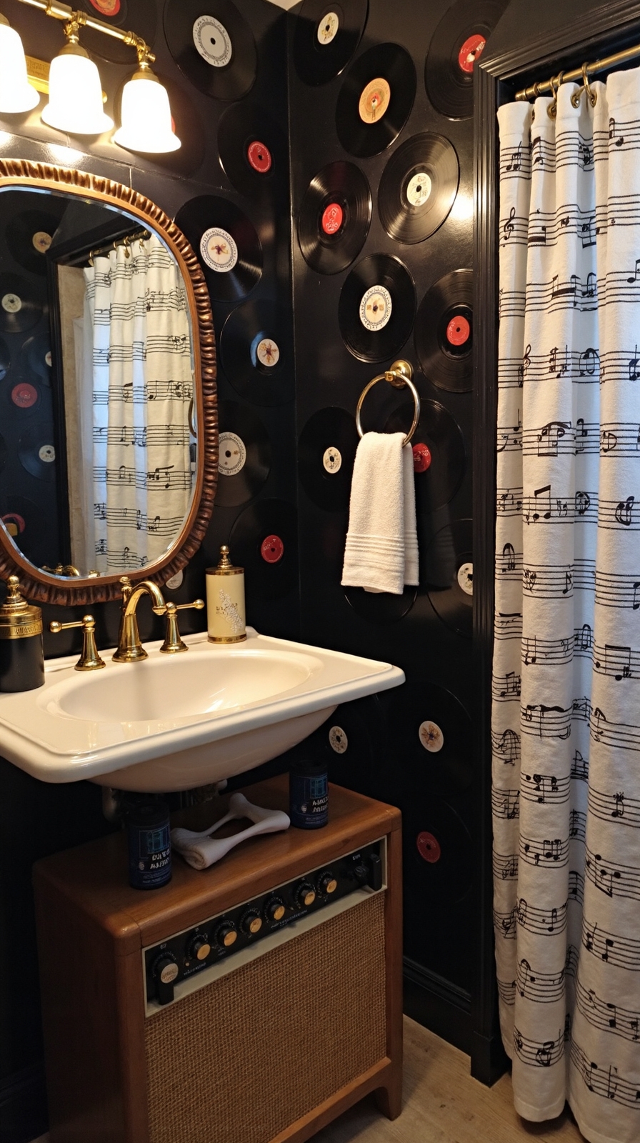 personalized hobby themed bathroom transformation