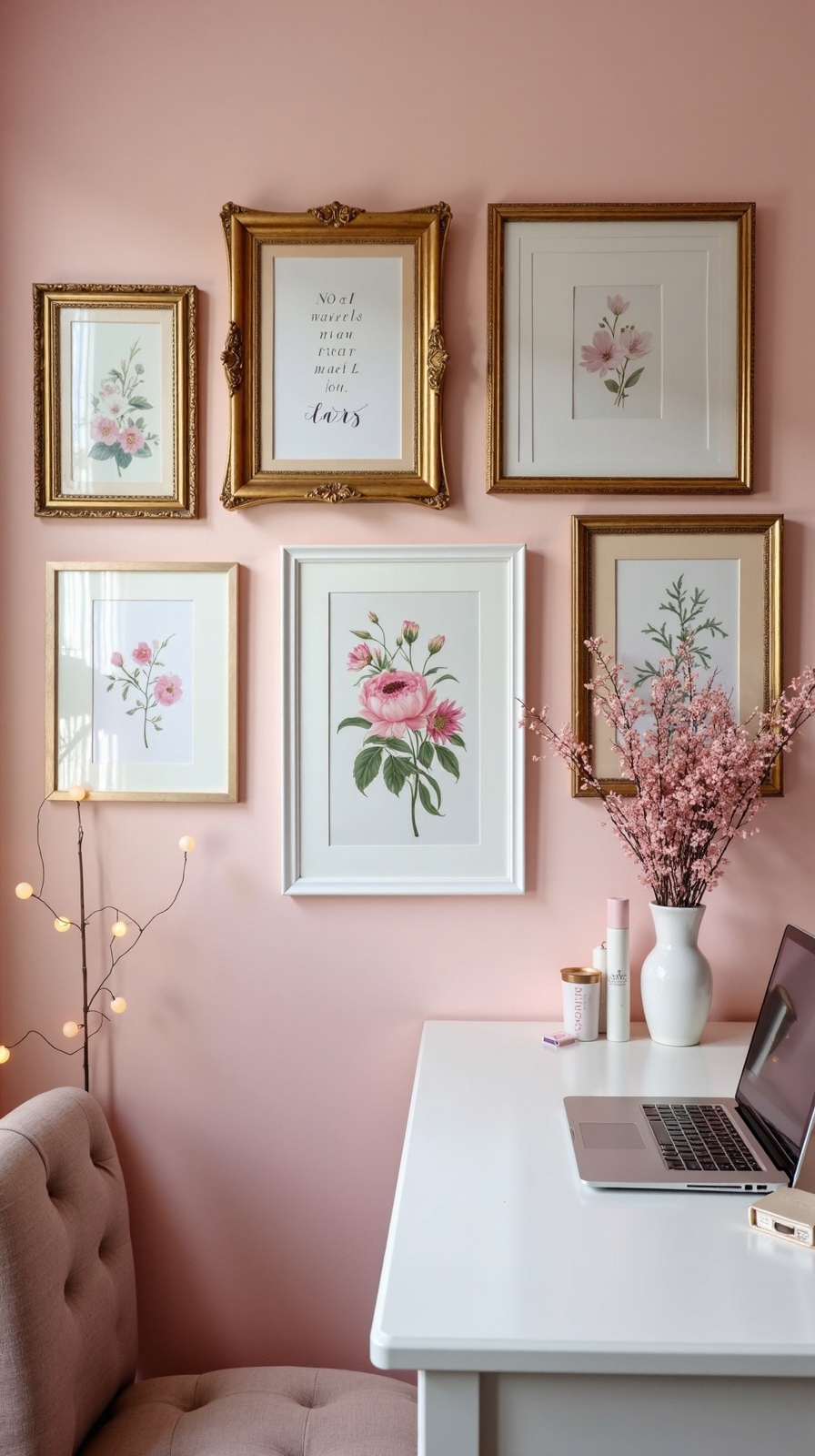 personalized inspirational quote gallery wall