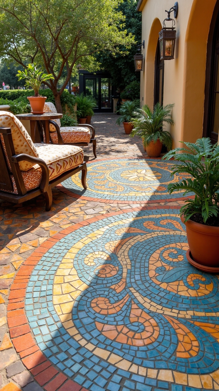 personalized outdoor mosaic art expression