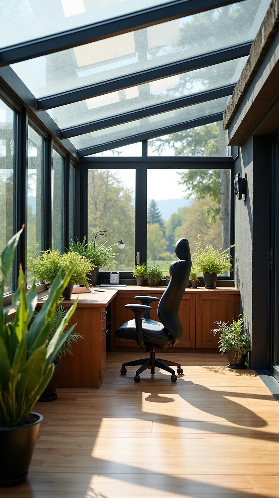personalized outdoor workspace with natural light