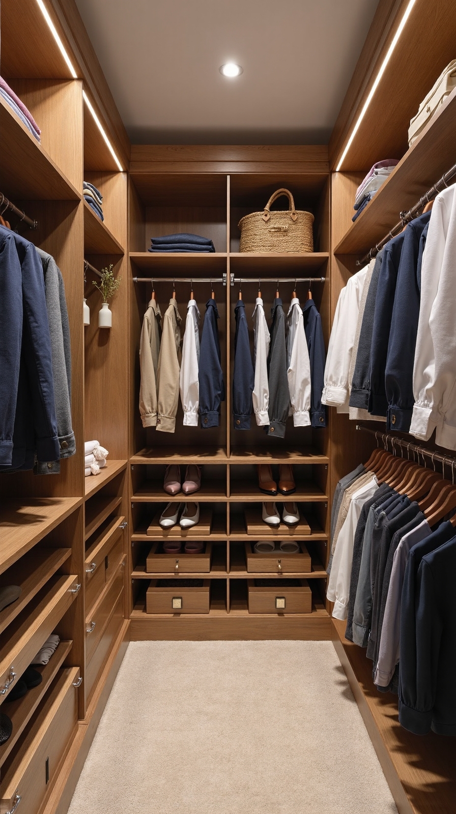 personalized shared closet organization system