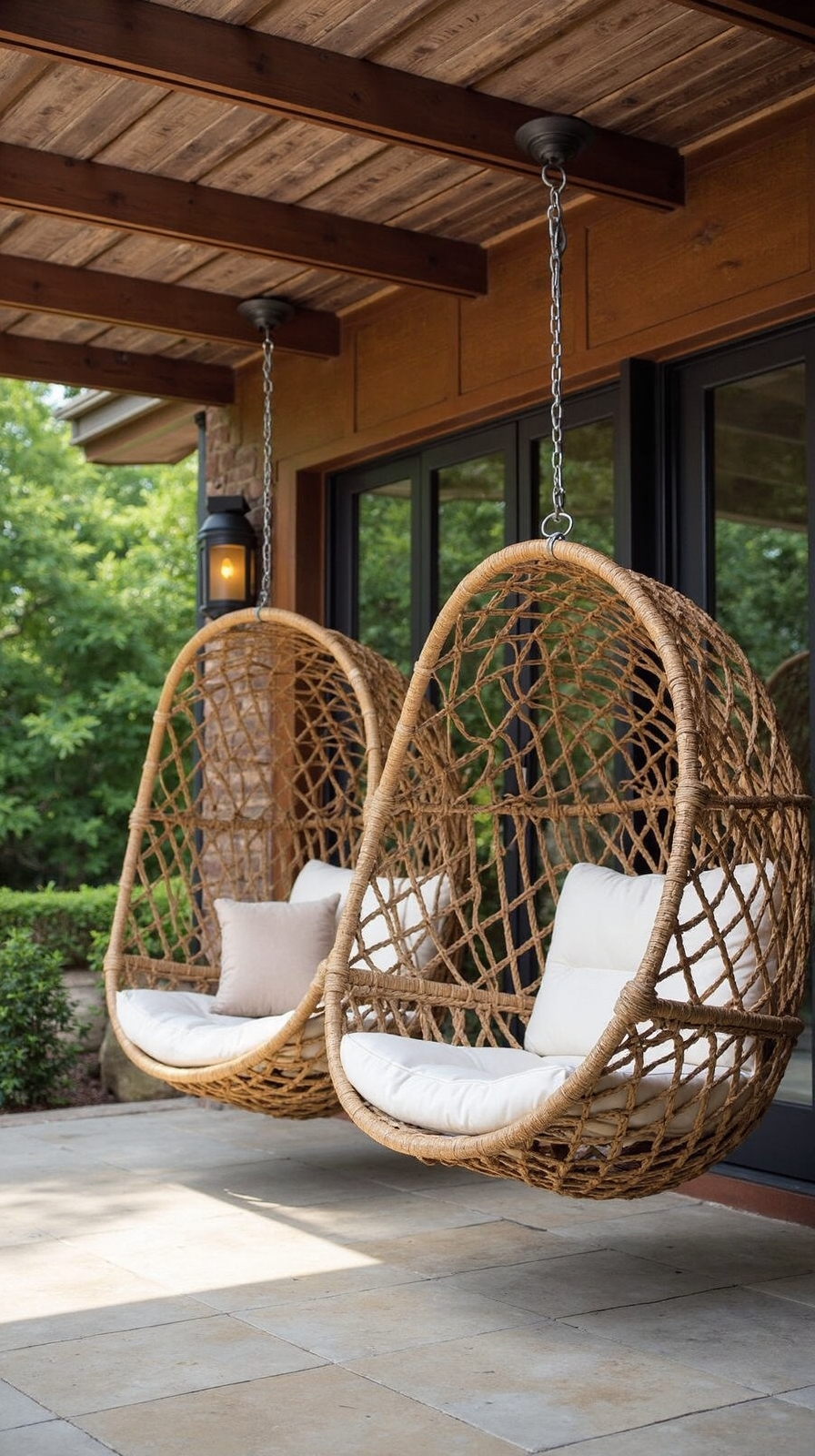 playful relaxing outdoor swing chairs
