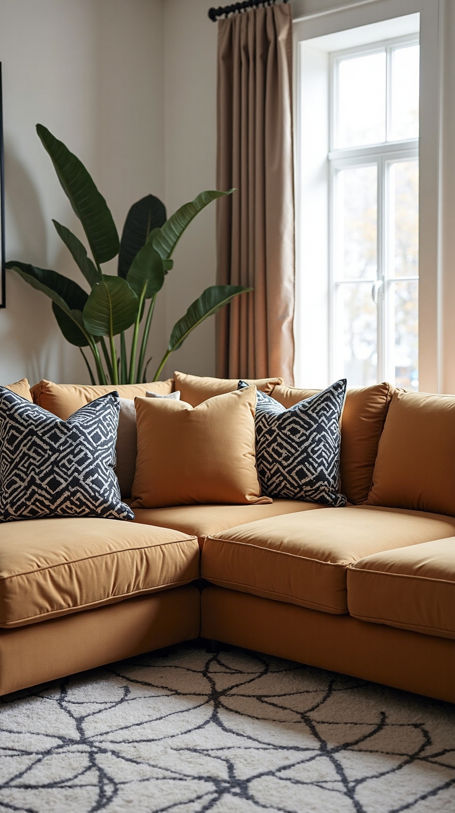 powerfully styled geometric living sanctuary