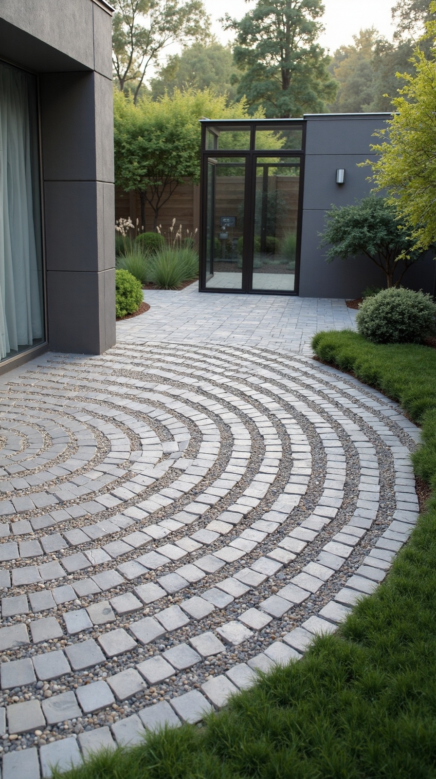 precise bold geometric concentric patterns