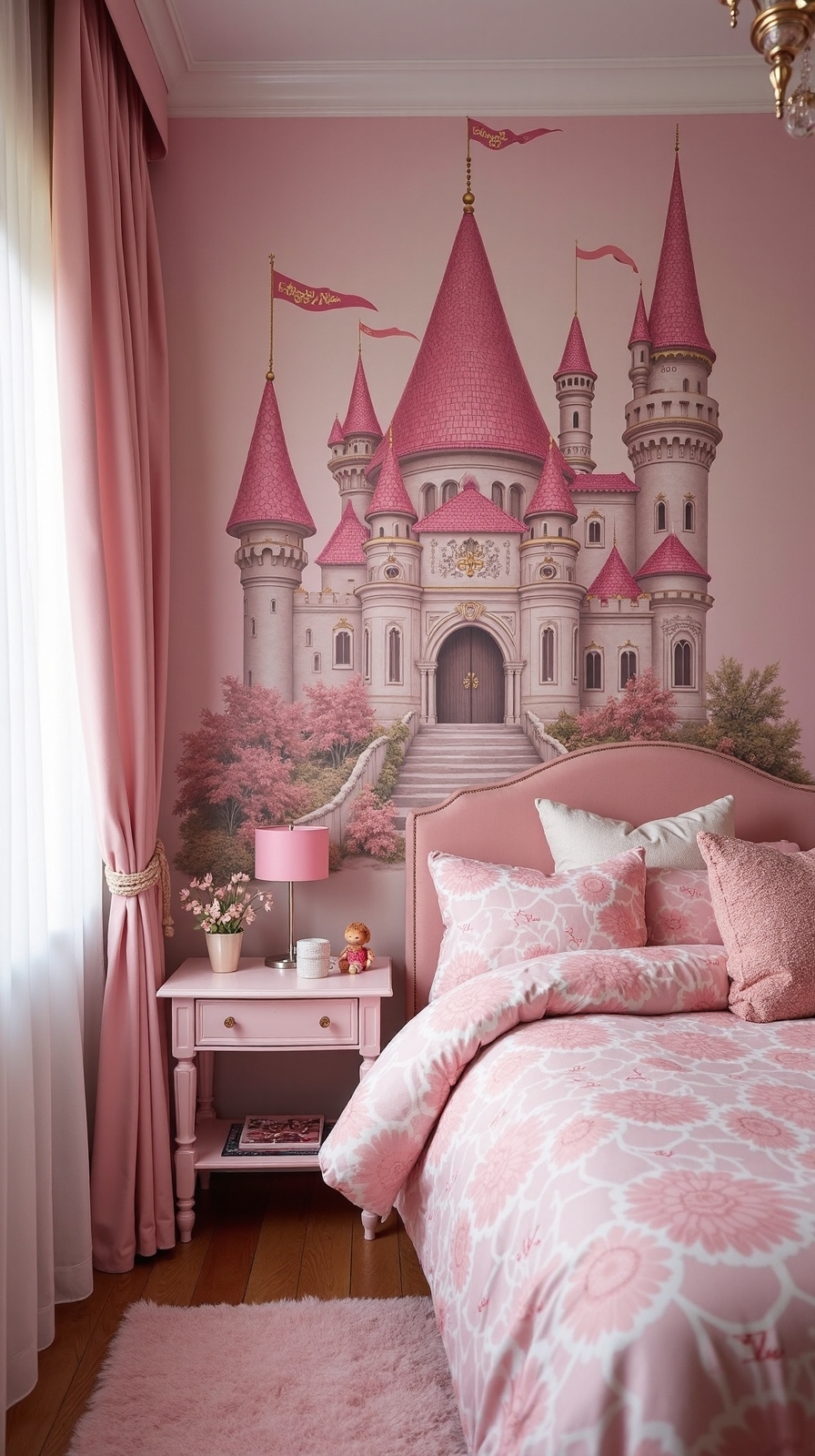 princess castle mural designs