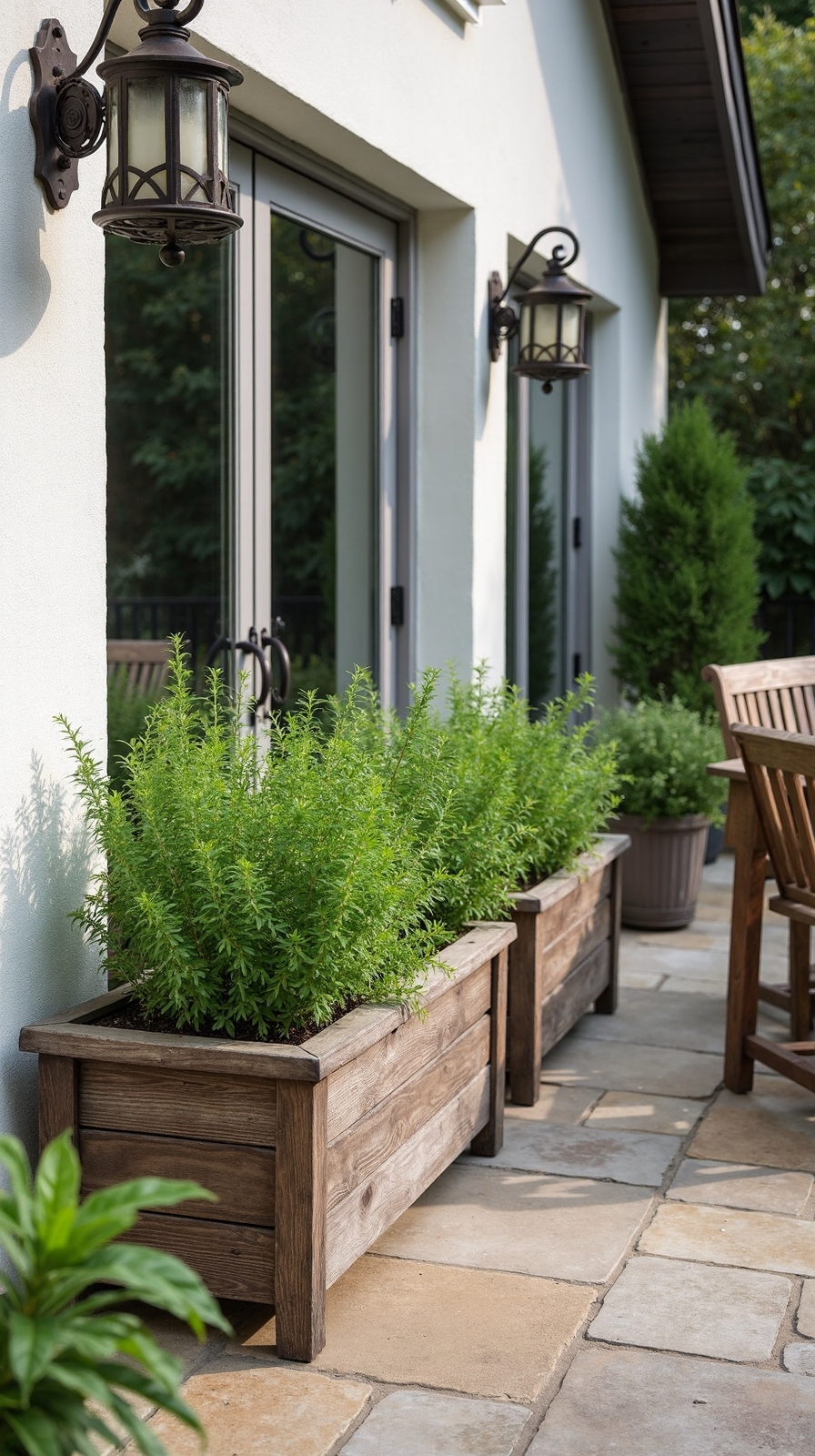productive decorative low maintenance herb garden