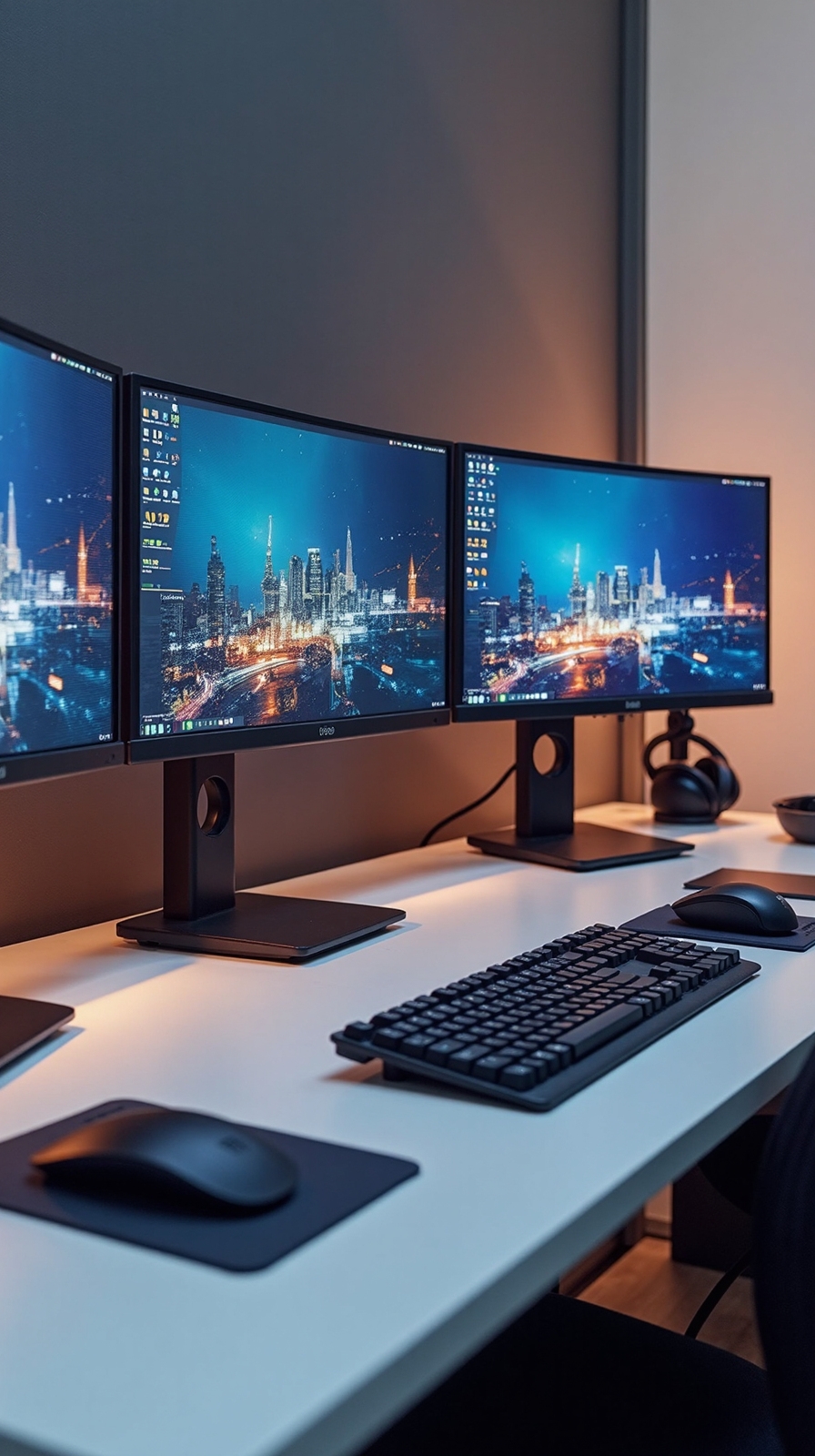 productive multi monitor workspace configurations