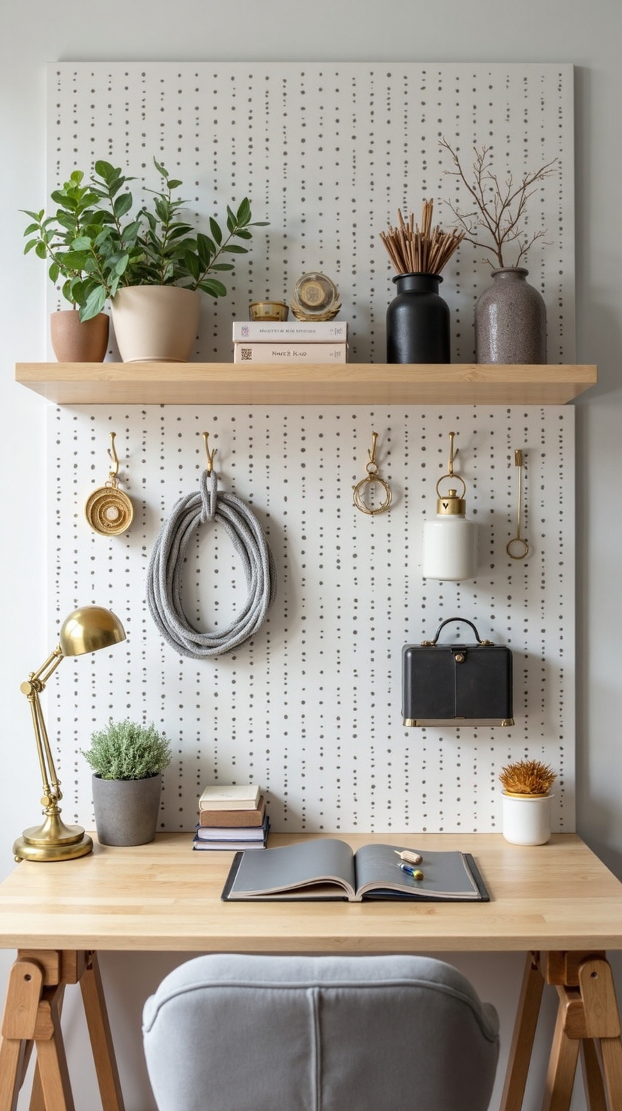 professional pegboard organization on a budget
