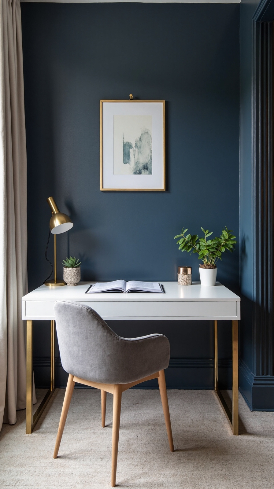 professional sophistication with navy blue