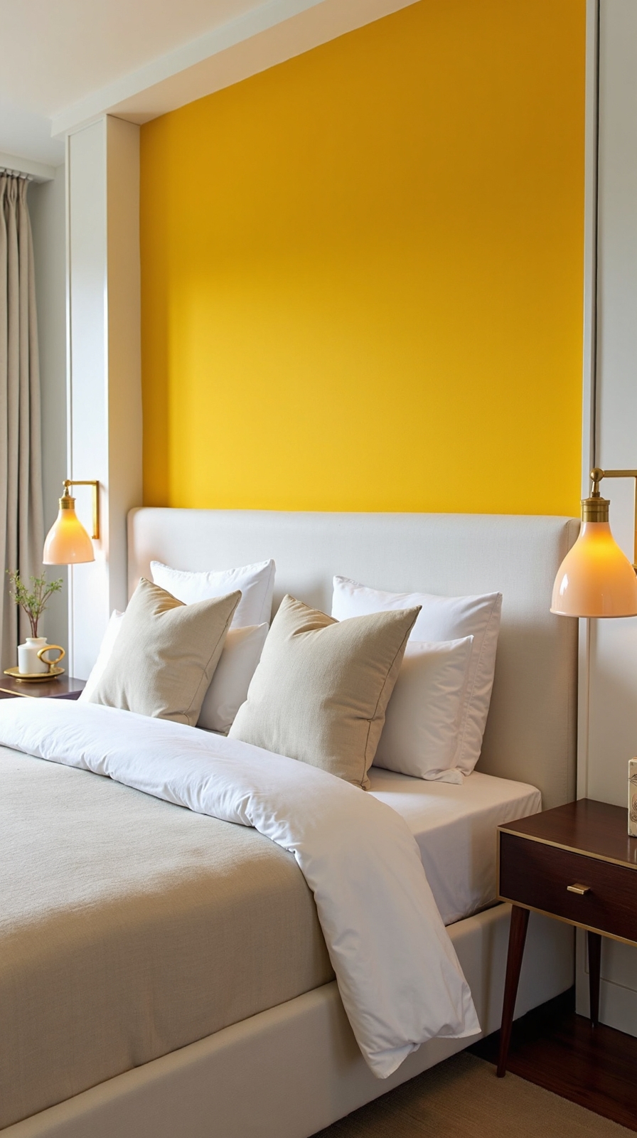 radiant sunshine yellow accent wall