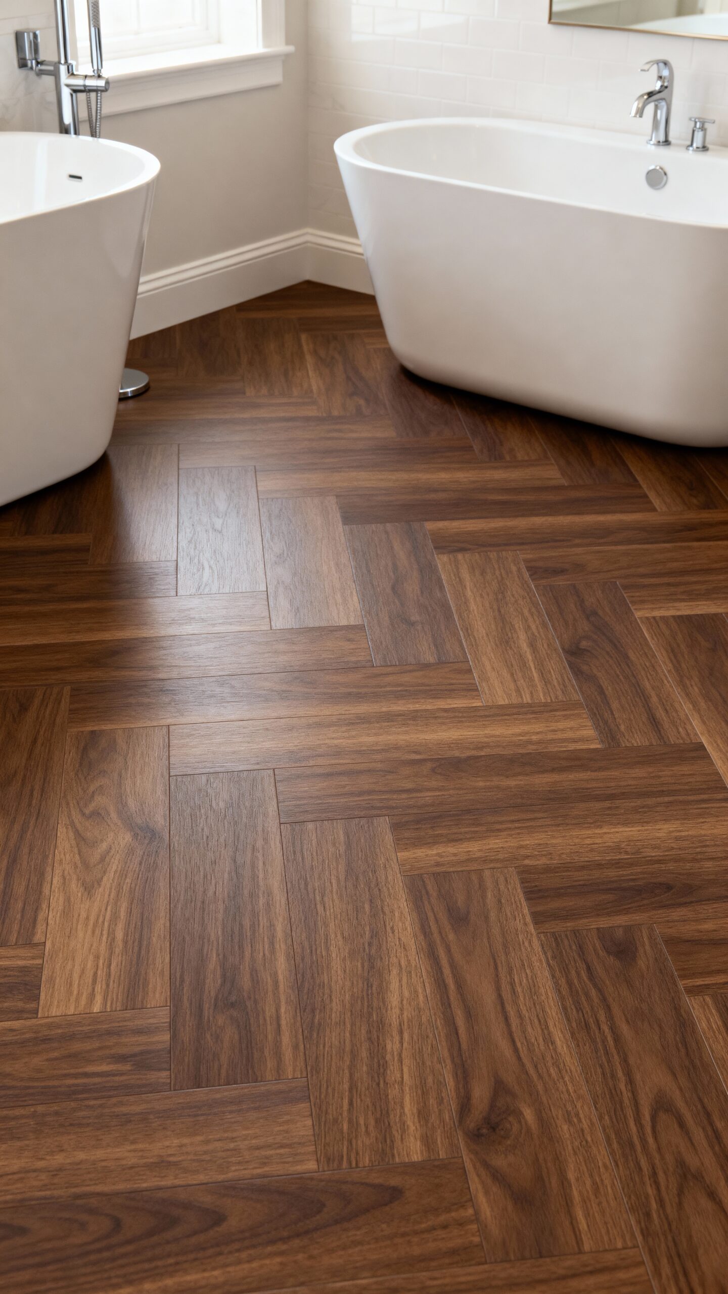 realistic hardwood aesthetic waterproof diy flooring