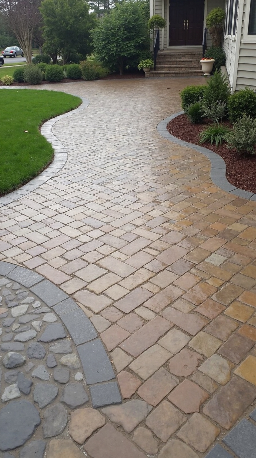 realistic natural stone texture pavers