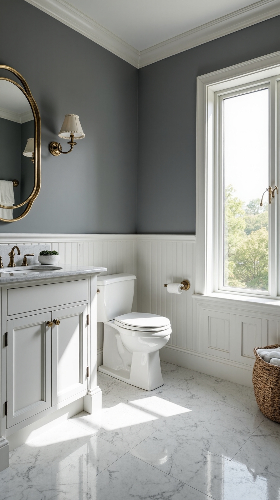 refined architectural sophisticated effortless bathroom style